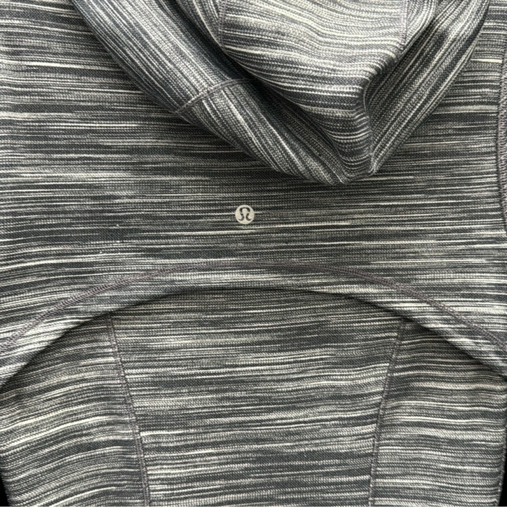 Lululemon Hooded Define Jacket *Nulu Heathered Black/White/Black size 6 - Picture 11 of 14